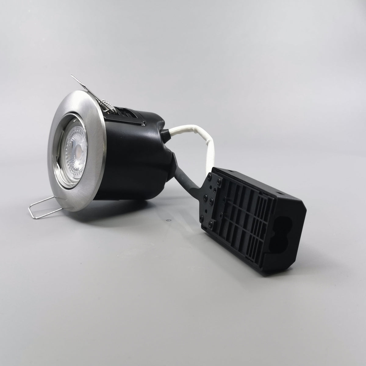 LED spot 5W dæmpbar flimmerfri 2700K 430Lm - Rund, børstet (360° frame 5)