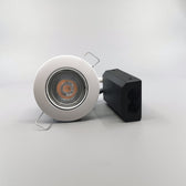 LED spot 5W dæmpbar flimmerfri 3000K 450Lm - Rund, mat hvid