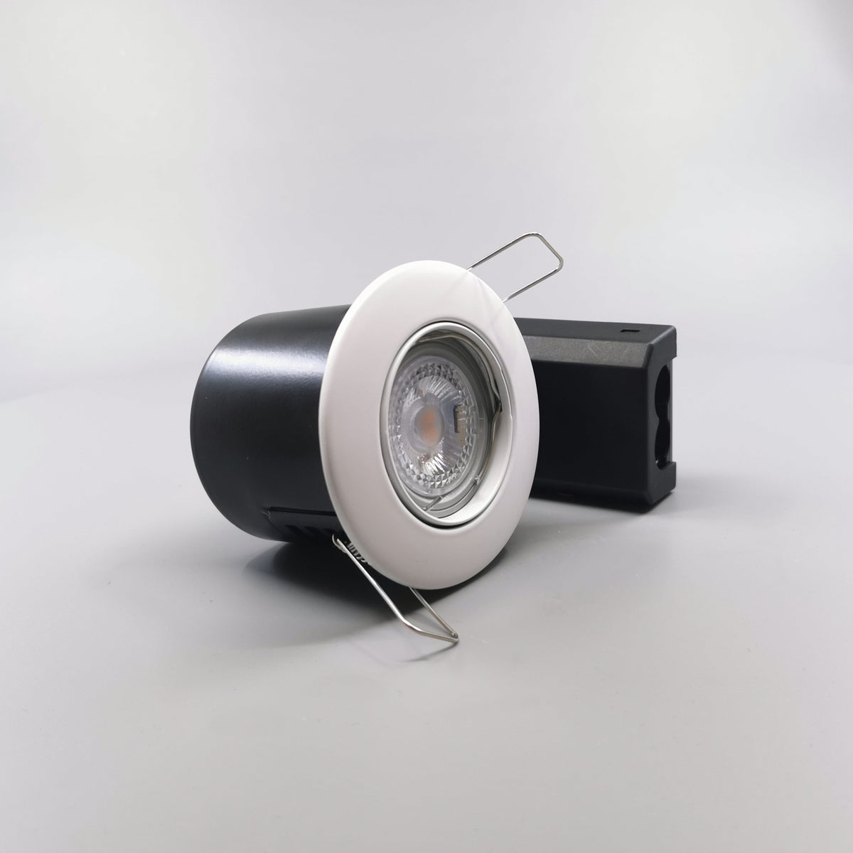 LED spot 5W dæmpbar flimmerfri 3000K 450Lm - Rund, mat hvid (360° frame 22)