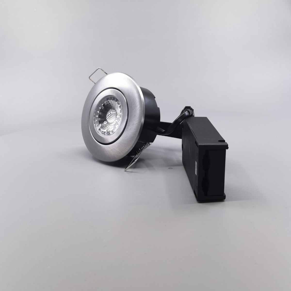 LED spot m. 6W 35° - rund børstet 33mm Type: 3502 (360° frame 5)