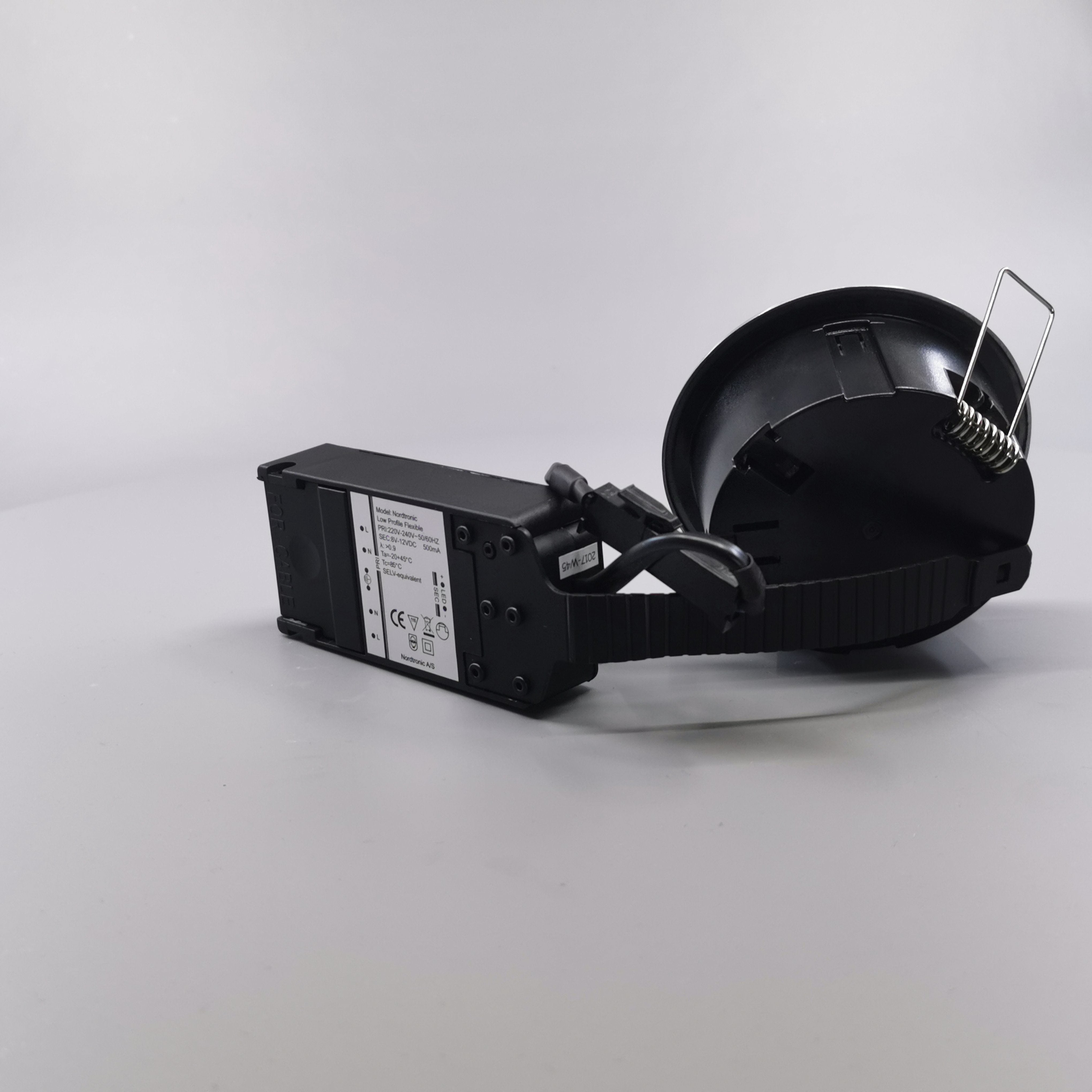 LED spot m. 6W 35° - rund børstet 33mm Type: 3502