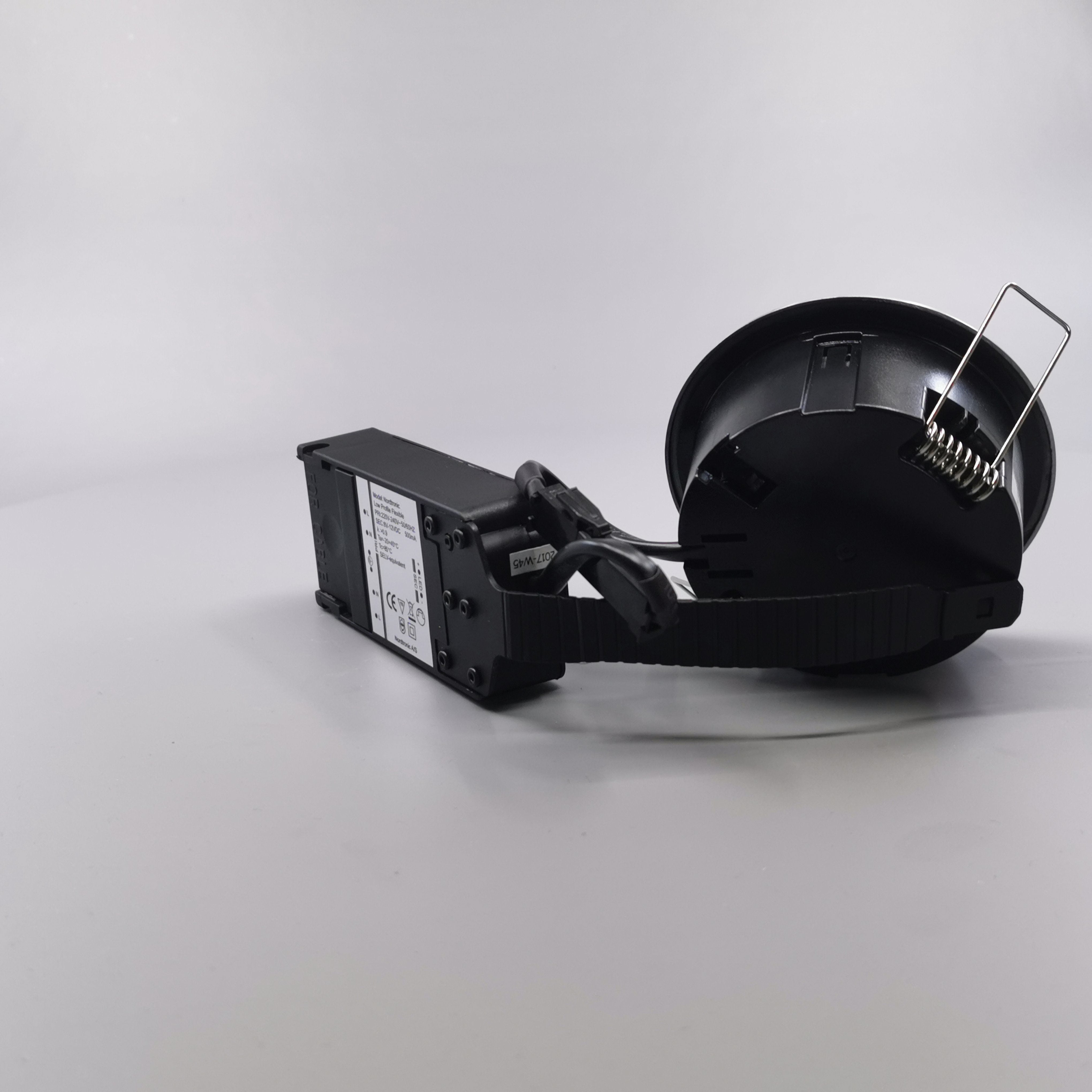 LED spot m. 6W 35° - rund børstet 33mm Type: 3502