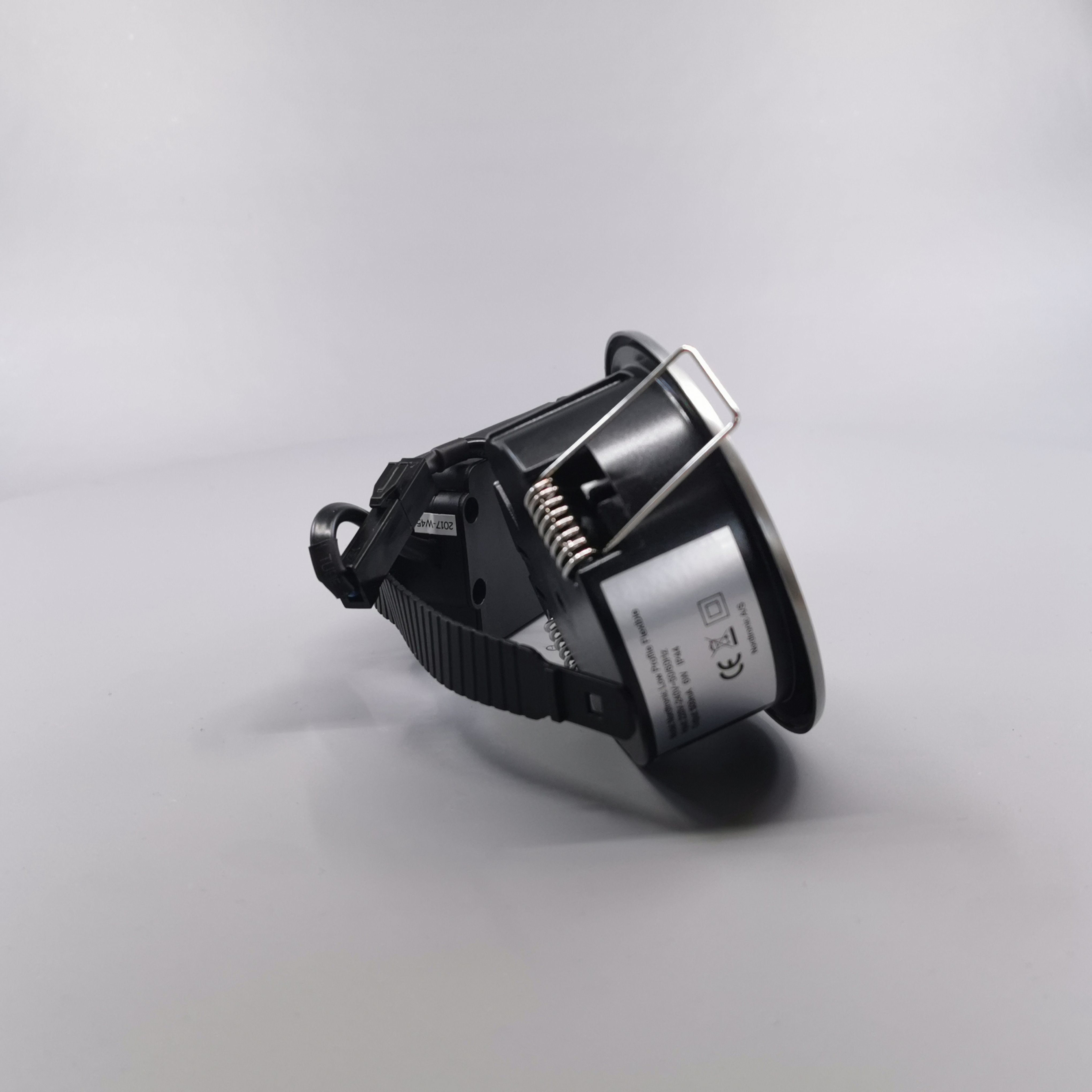 LED spot m. 6W 35° - rund børstet 33mm Type: 3502