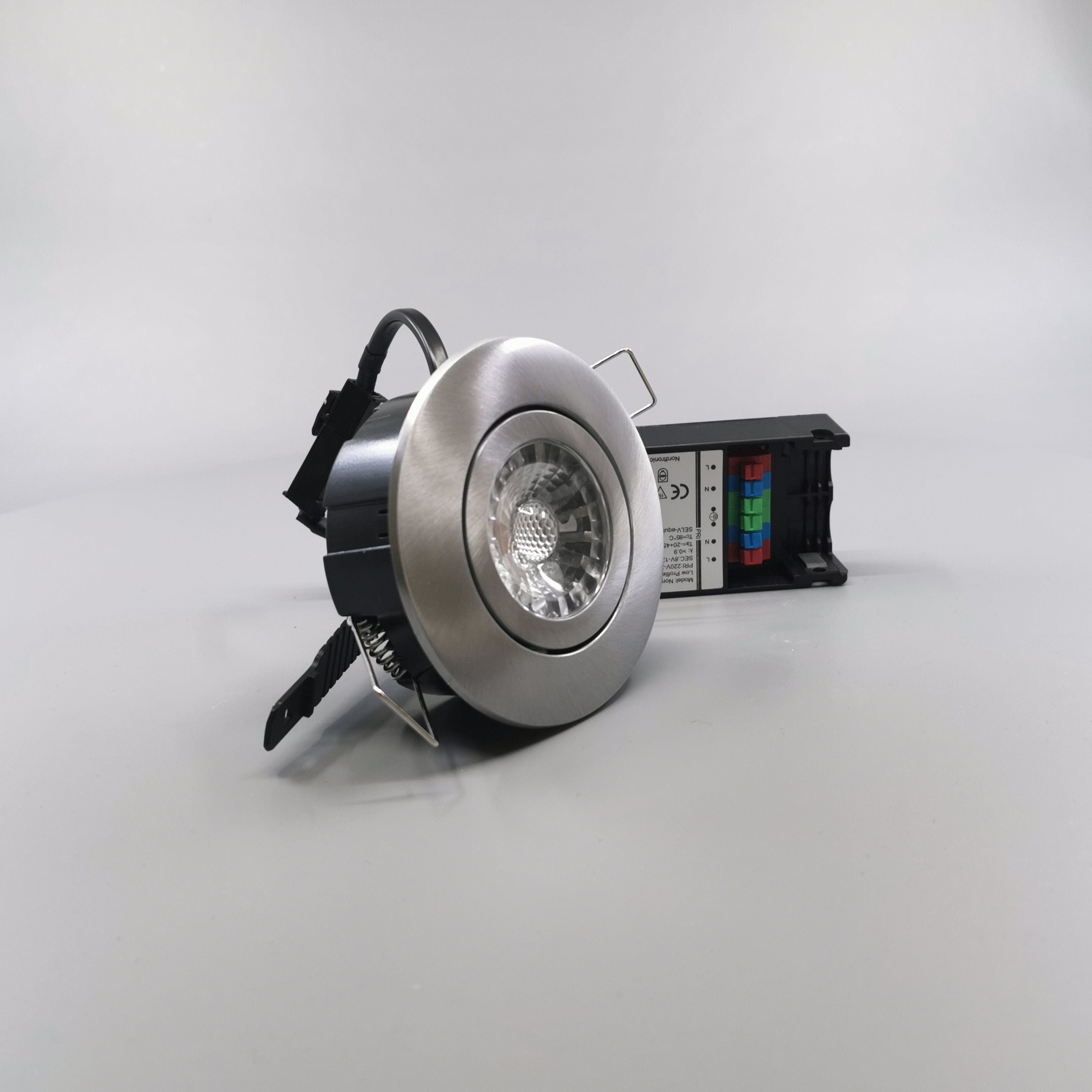 LED spot 6W 35° børstet 3000K 33mm. - Type: 3512