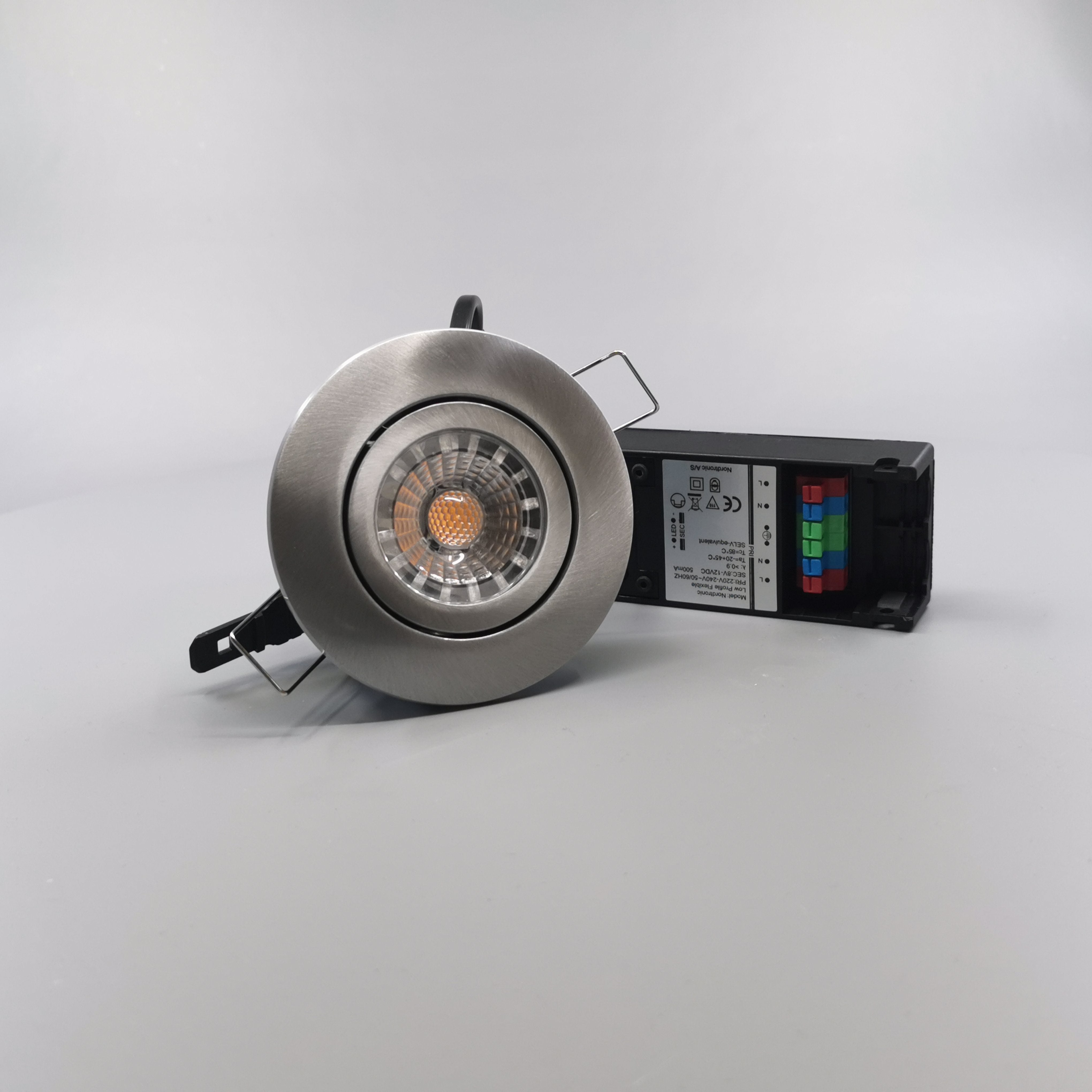 LED spot 6W 35° børstet 3000K 33mm. - Type: 3512