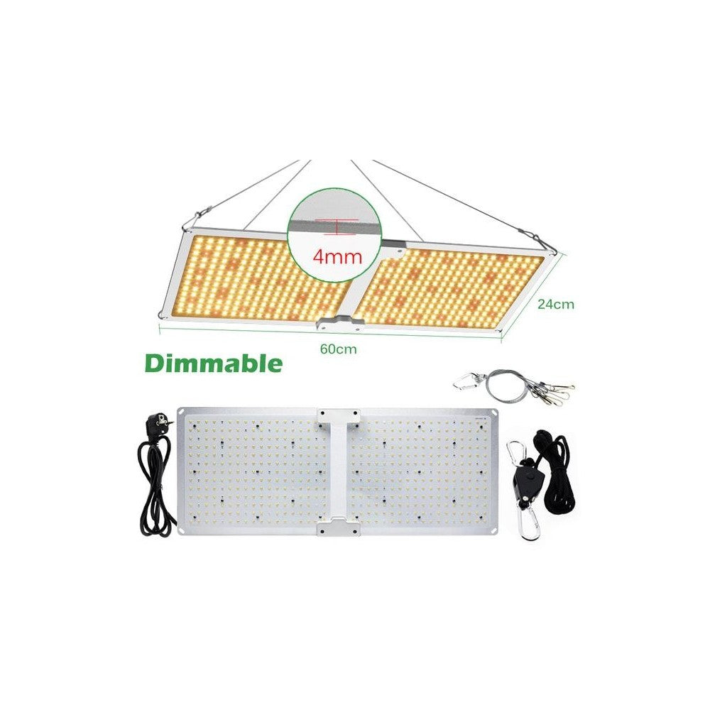 Samsung Quantum board 225W vækstlampe - Fuldt spektrum, dæmper, ophæng inkluderet, IP65