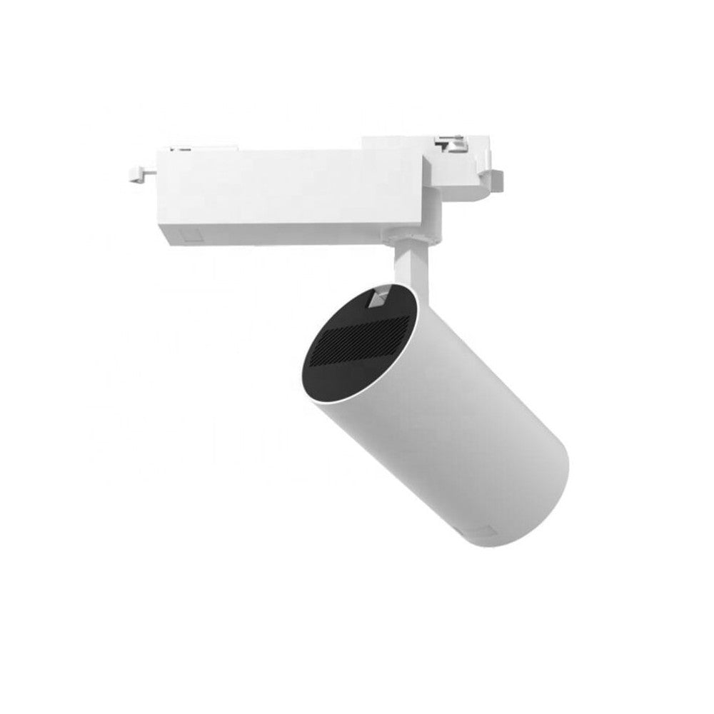 28W LED skinnespot i hvid - 175 lm/W, RA 90, 38 grader, 1-faset, 230V input, 4900lm