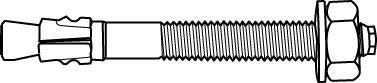 Gennemstiksanker FBN II M10 x 85 mm, FZB, 50 stk.