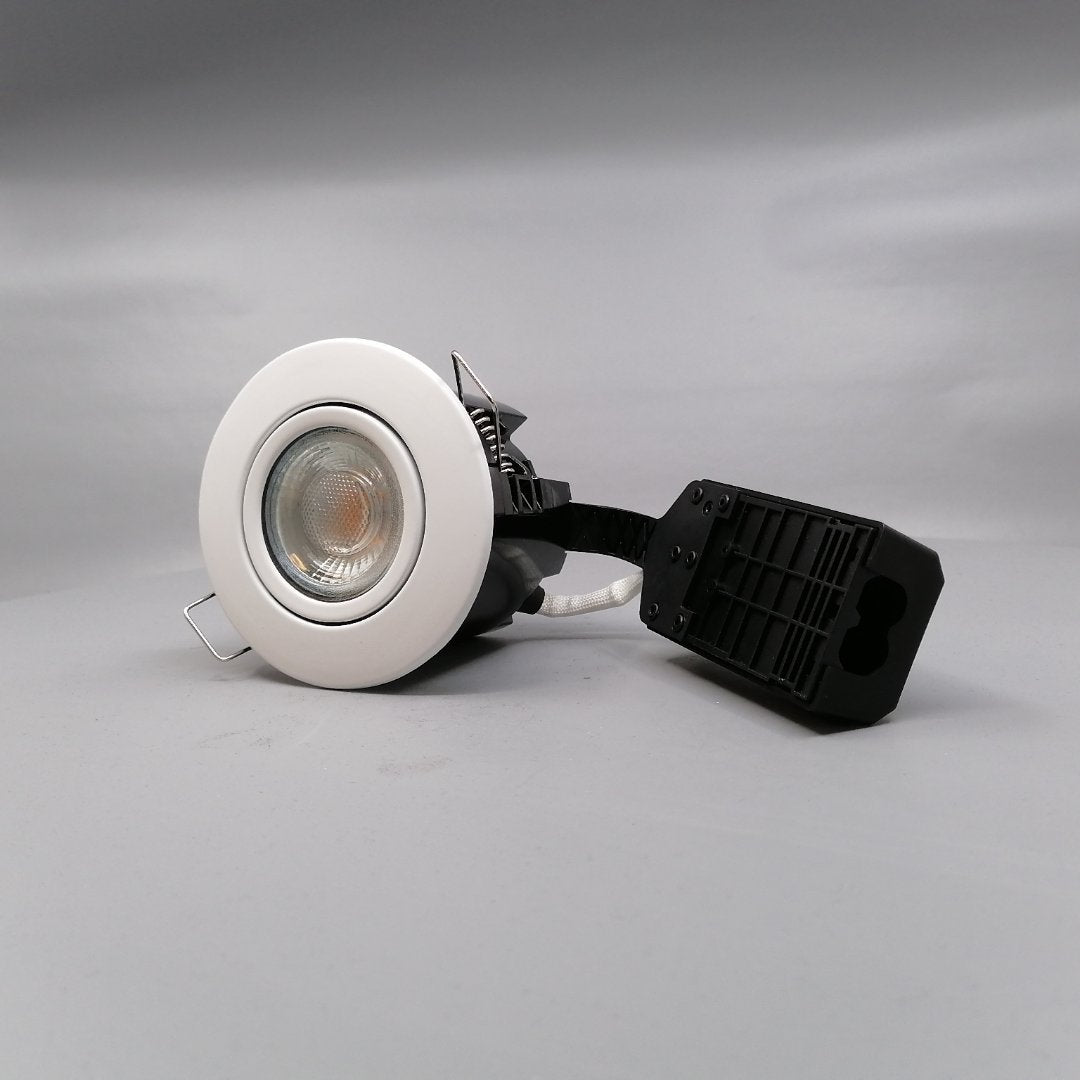 Pro indbygningsspot m. 3-Trins dæmpbar LED pære 3000K - Mat hvid