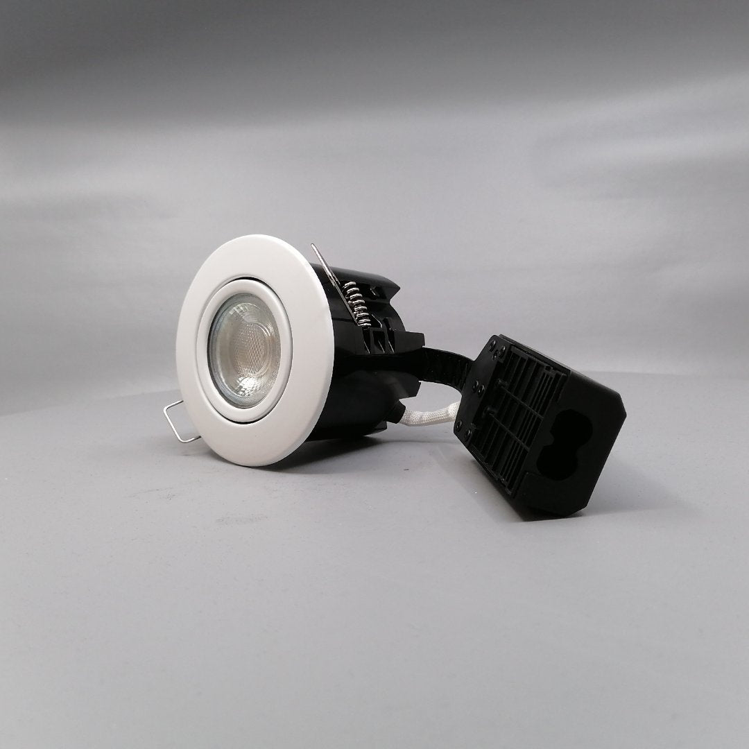 Pro indbygningsspot m. 3-Trins dæmpbar LED pære 3000K - Mat hvid