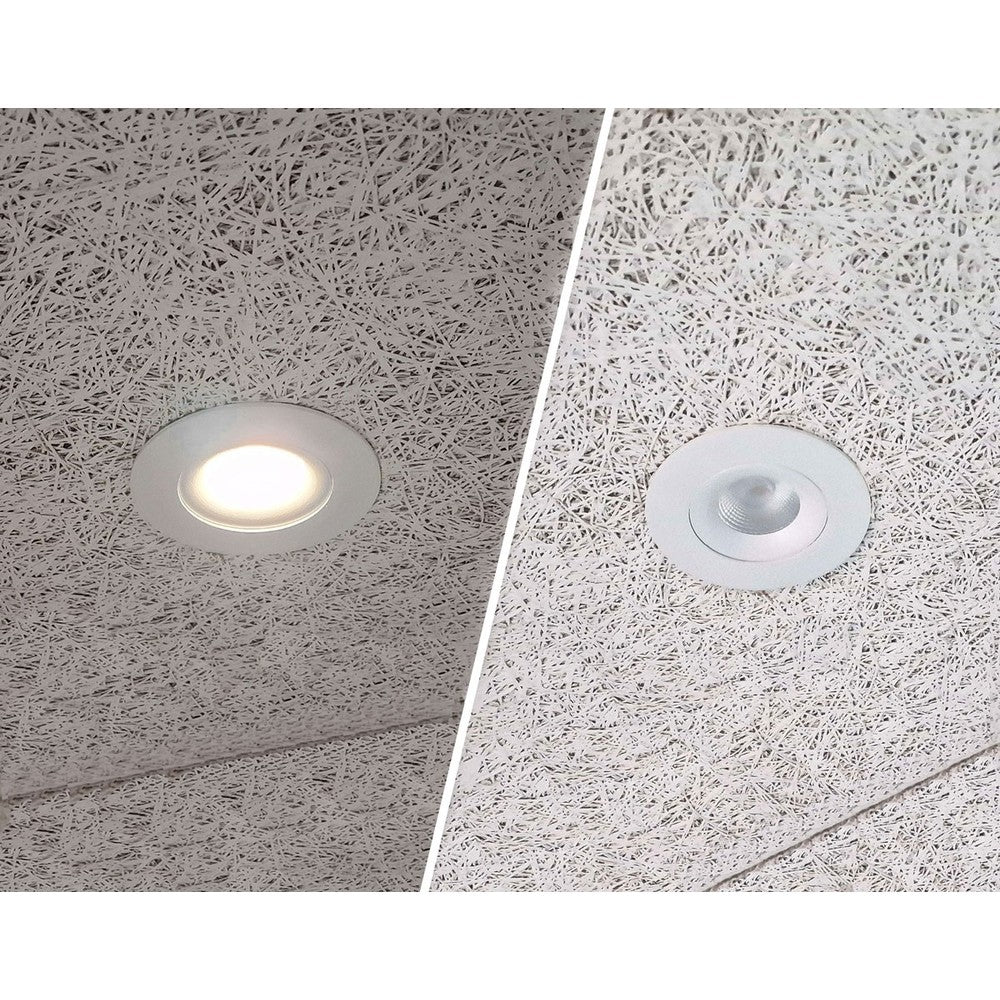 LEDlife 7W Low Profile Indbygningsspot - Ø8,3 cm Hul, Ø10 cm Mål, RA95, CCT, Dæmpbar 230V
