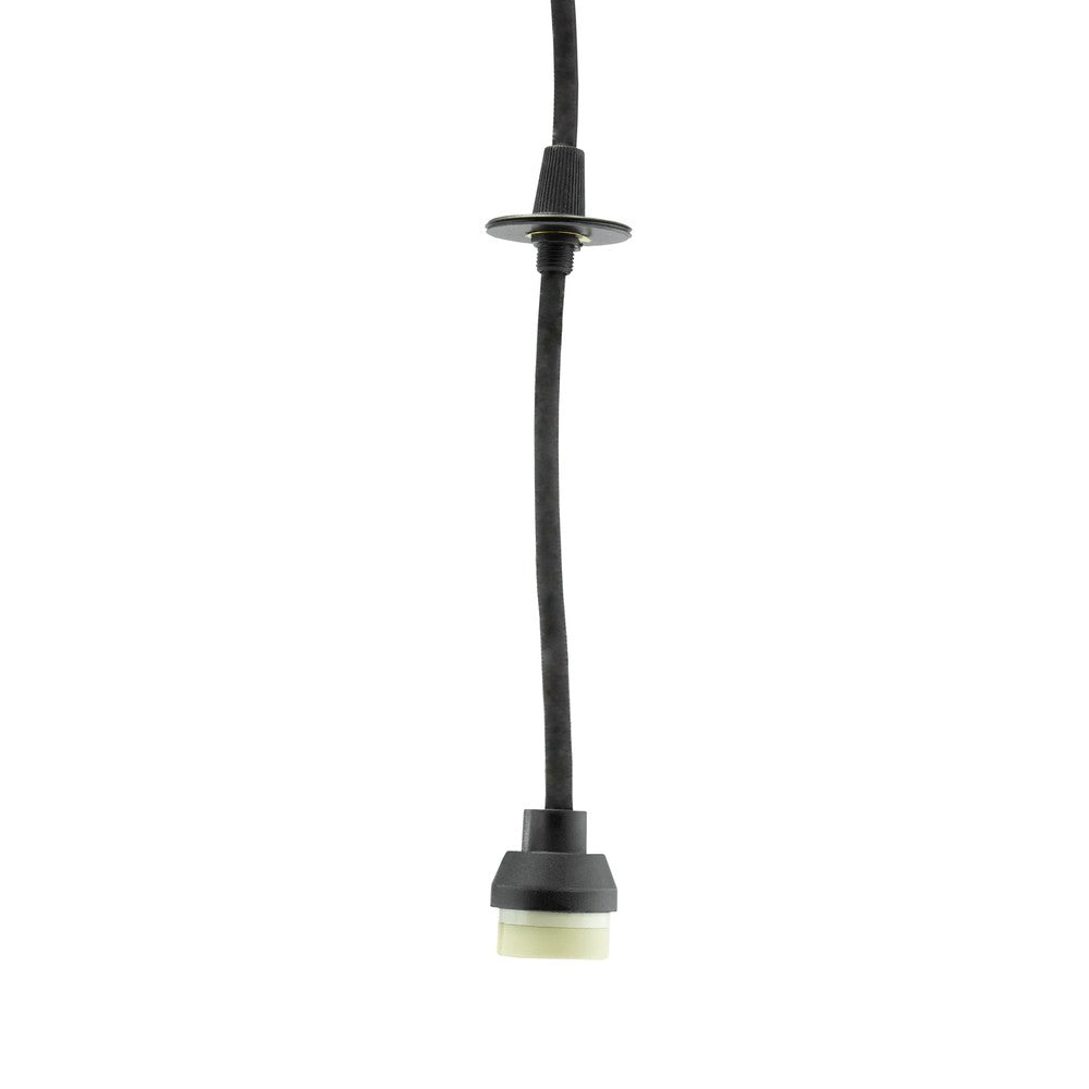 Sort Skinnespot pendellampe med GU10 fatning - 230V - 5 års producentgaranti