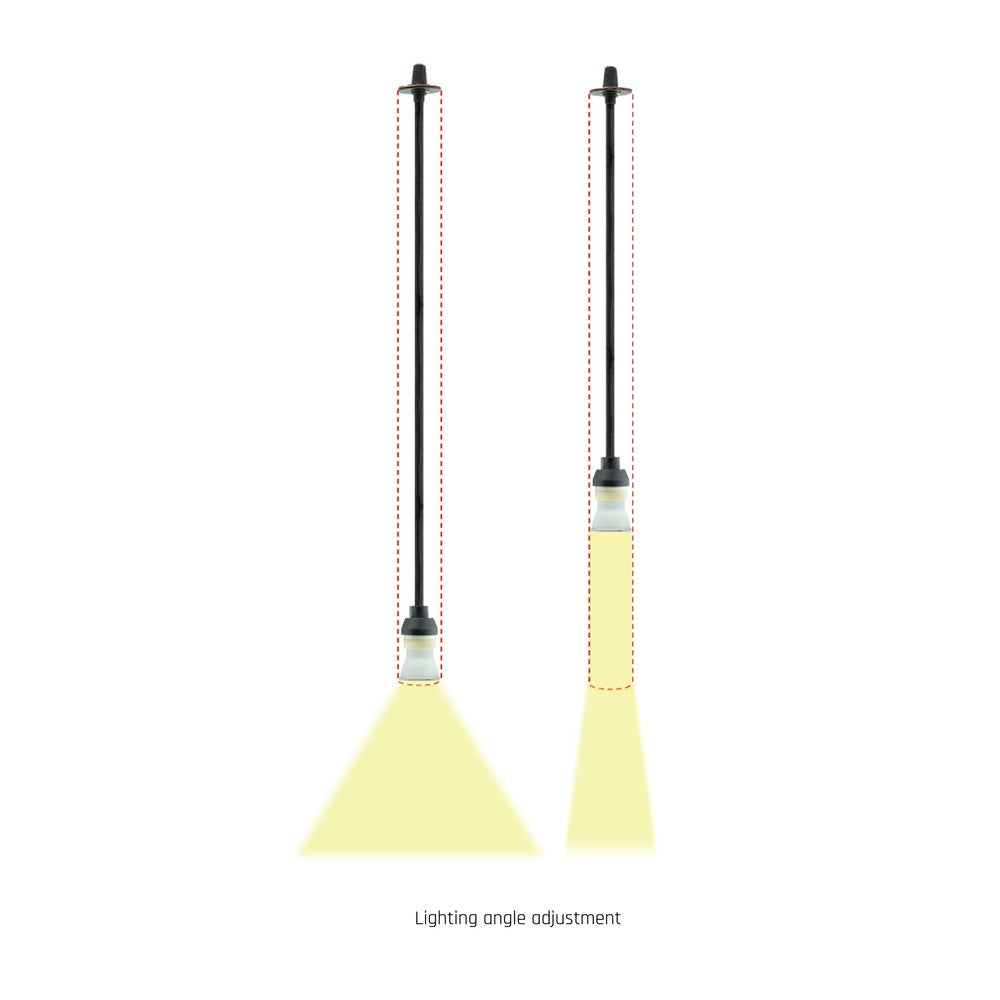 Sort Skinnespot pendellampe med GU10 fatning - 230V - 5 års producentgaranti