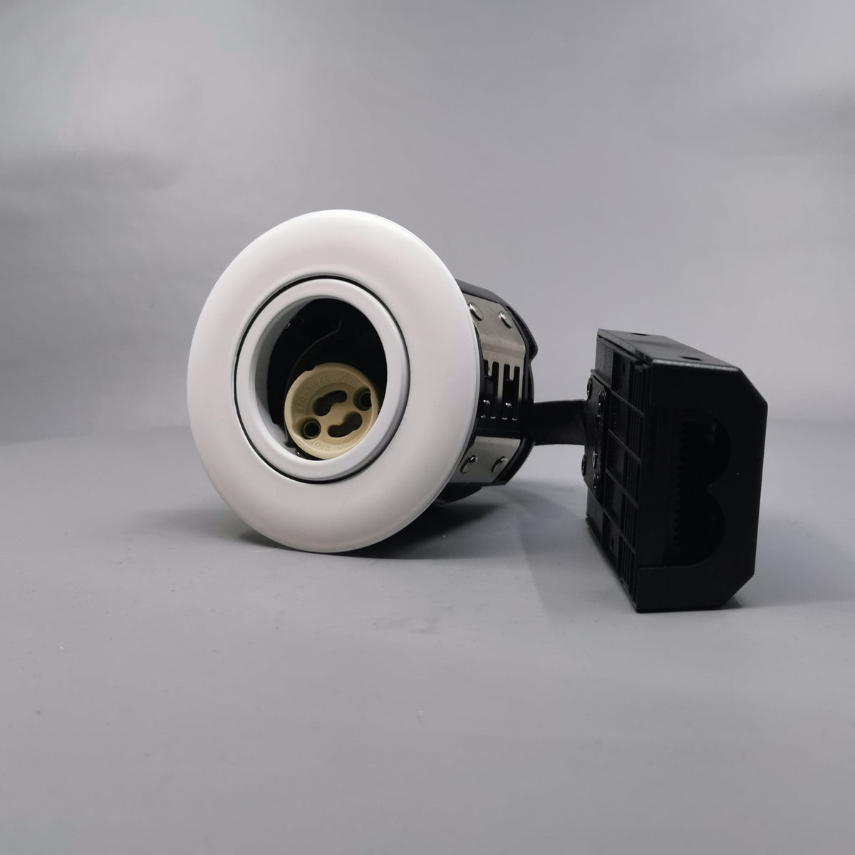 Pro indbygningsspots m/GU10 fatning - rund mat hvid (360° frame 3)
