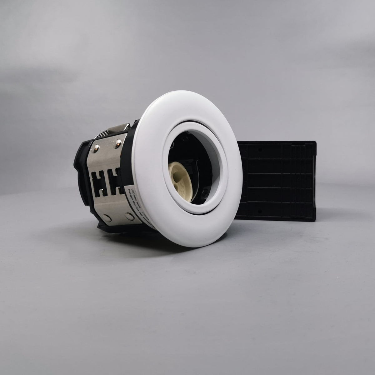 Pro indbygningsspots m/GU10 fatning - rund mat hvid (360° frame 22)