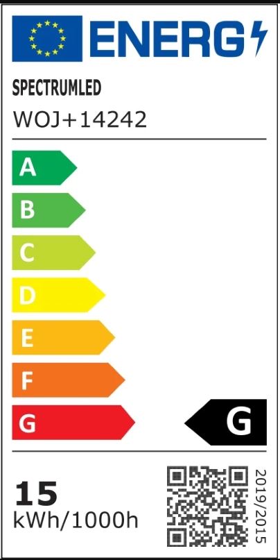 Spectrum 15W LED spot - Hvid, 12V, G53, AR111 - Effekt: 15W, 230V input, 950lm