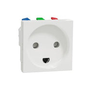 STIKKONTAKTINDSATS ENKELT (45X45) WHITE