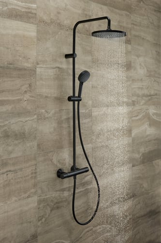 Hansgrohe Vernis Blend Showerpipe 240, 1jet, EcoSmart, mat sort