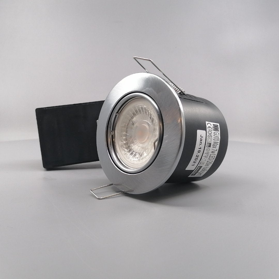 Pro indbygningsspot m 4W LED pære 3000K - Børstet