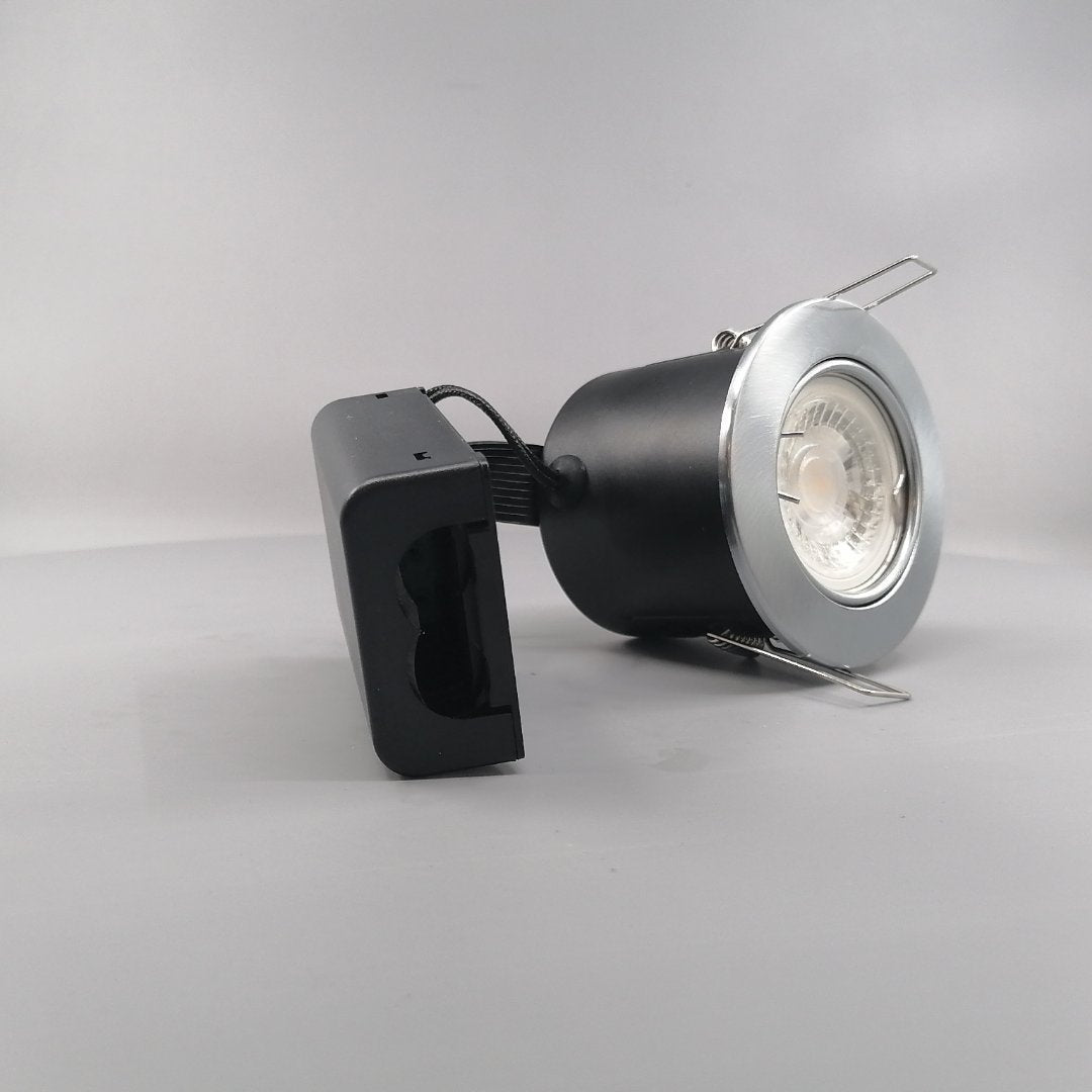 Pro indbygningsspot m 4W LED pære 3000K - Børstet