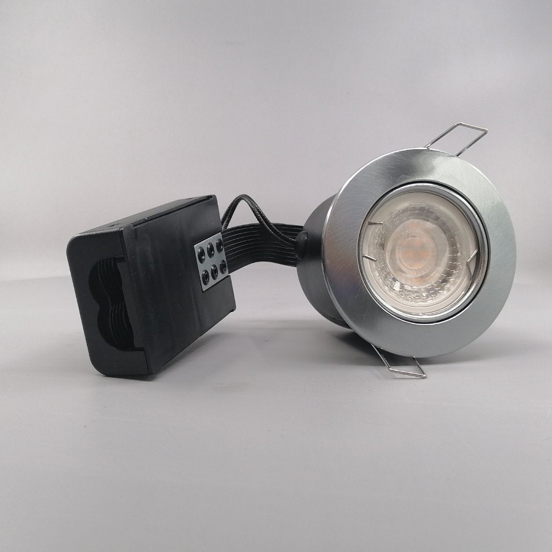 Pro indbygningsspot m 4W LED pære 3000K - Børstet