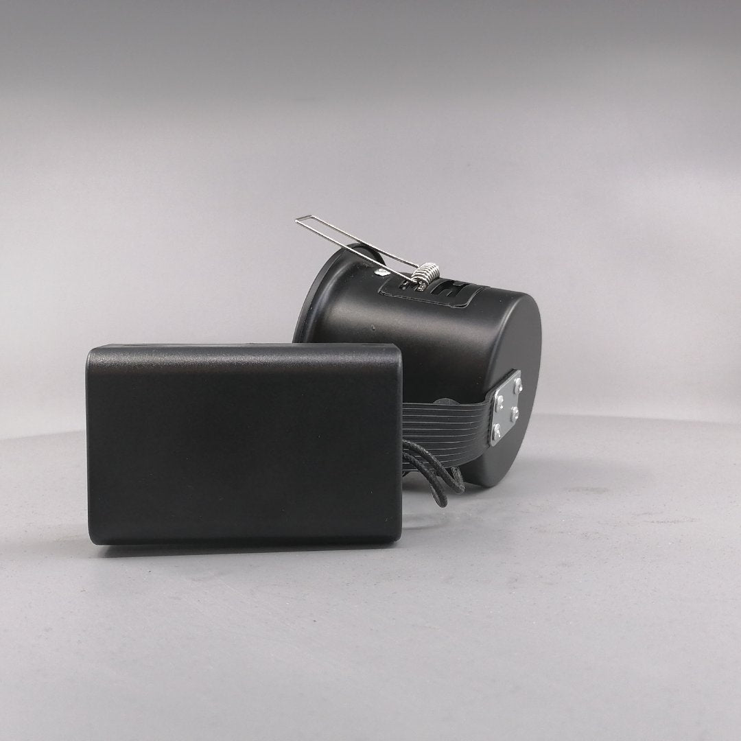 Pro indbygningsspot m. 3-Trins dæmpbar LED pære 3000K - Mat sort (360° frame 9)