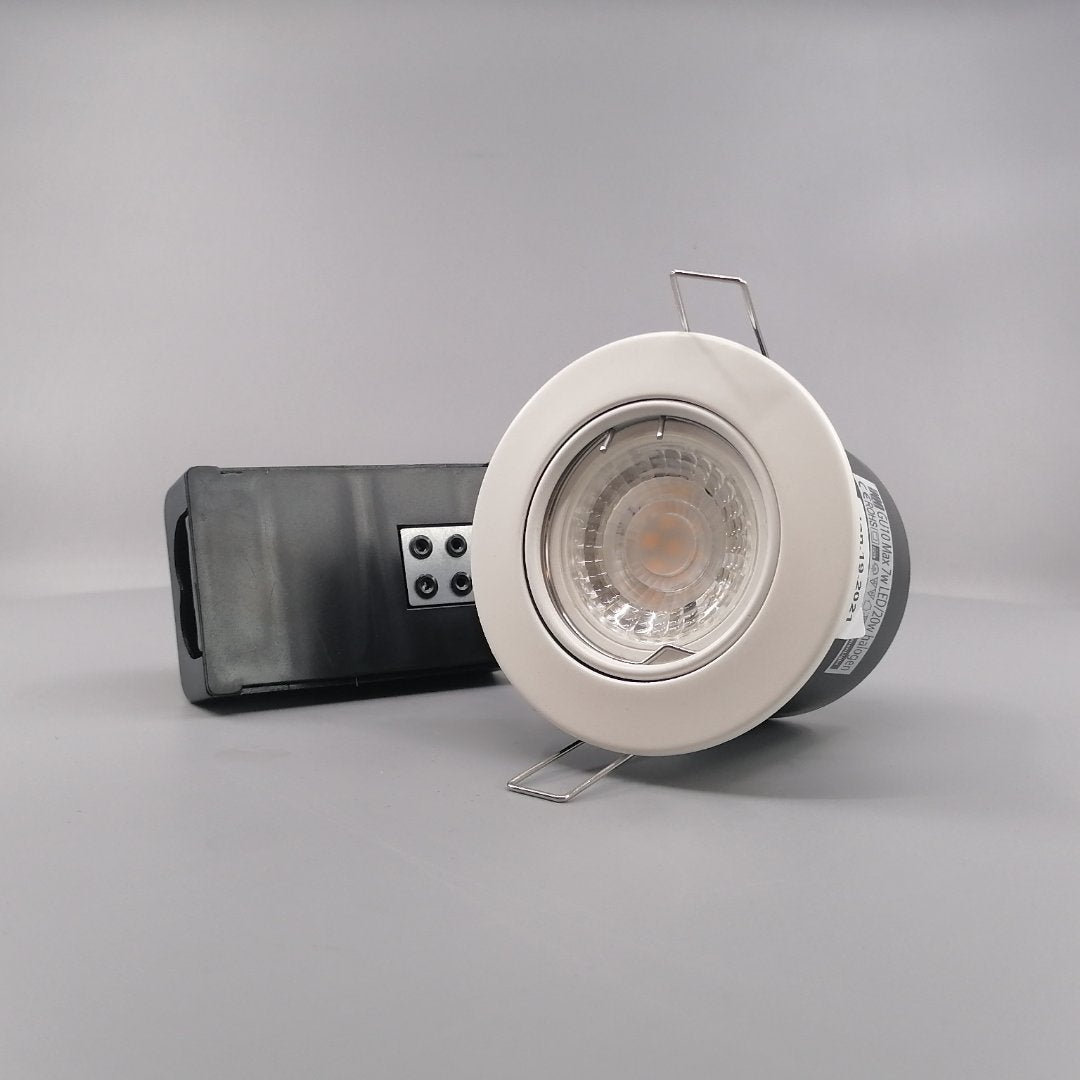 Pro indbygningsspot m 5W LED pære 3000K - Mat hvid