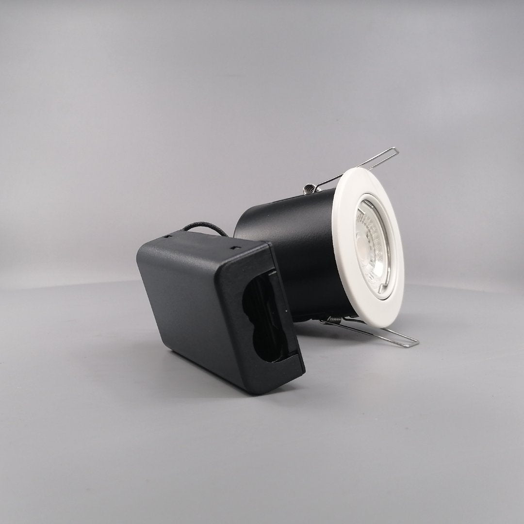 Pro indbygningsspot m 5W LED pære 3000K - Mat hvid (360° frame 21)