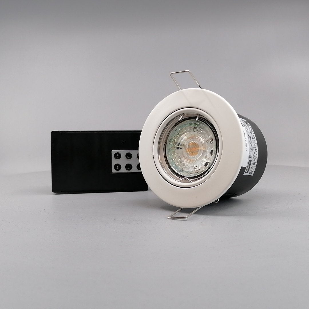 Pro Indbygningsspot m 5,5W DimTone LED pære - Mat hvid