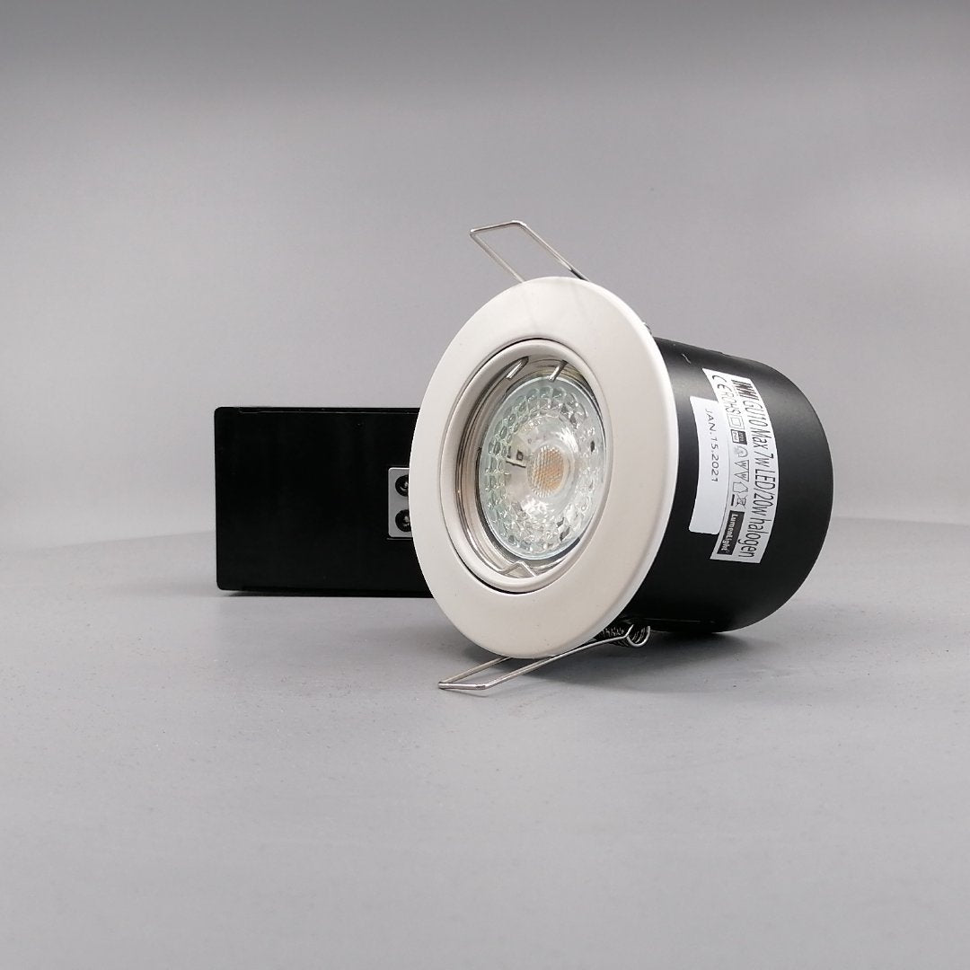 Pro Indbygningsspot m 5,5W DimTone LED pære - Mat hvid