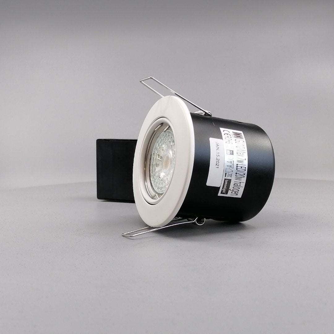 Pro Indbygningsspot m 5,5W DimTone LED pære - Mat hvid