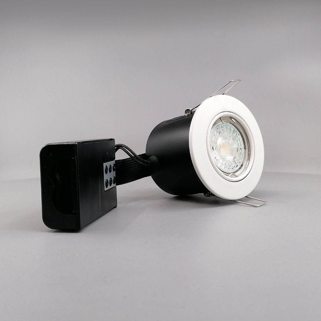 Pro Indbygningsspot m 5,5W DimTone LED pære - Mat hvid