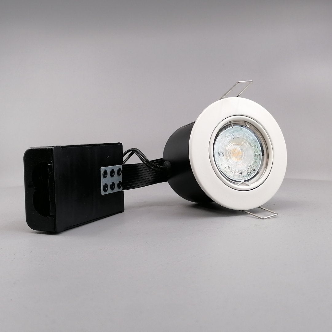 Pro Indbygningsspot m 5,5W DimTone LED pære - Mat hvid