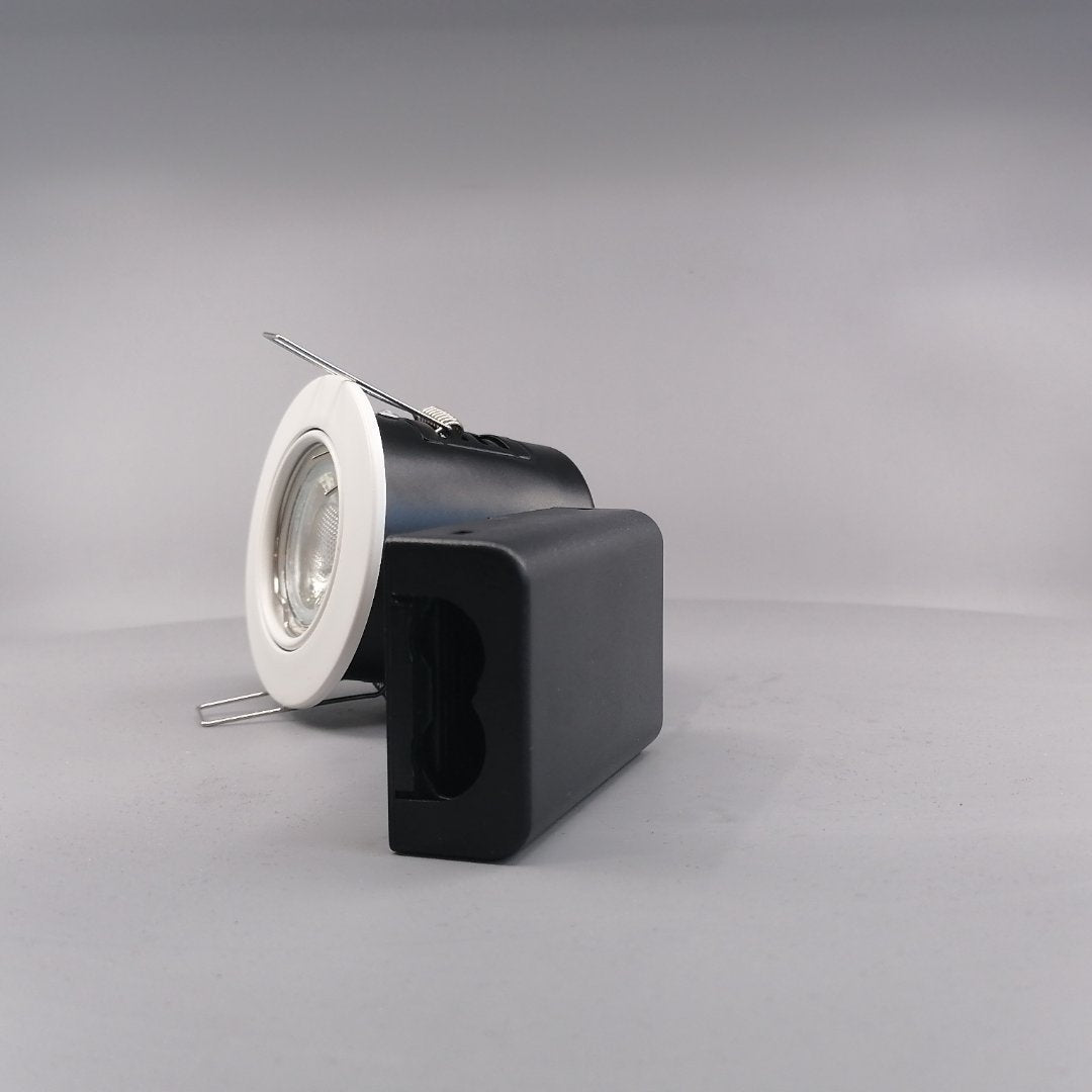 Pro indbygningsspot m. 3-Trins dæmpbar LED pære 3000K - Mat hvid (360° frame 5)