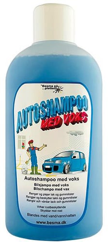 Besma autoshampoo med voks, 1 l