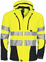 SOFTSHELLJACKE GUL/SORT XXL