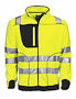FLEECEJAKKE GUL/SORT XXL