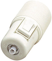 LAMPHOLDER MED AFBRYDER, UJORDET, GEVIND,HVID, E27