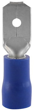 KABELSKO FLADSTIFT, ISOLEREDE, 1,0-2,5 MM², BLÅ, 100 STK/FRP