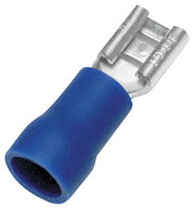 FLADSTIFTHOLDER, ISOLEREDE, 1,0-2,5 MM², BLÅ, 100 KPL/PKT