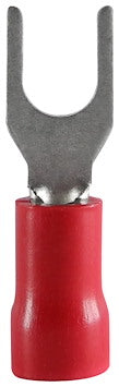 GAFFELKABELSKO, ISOLEREDE, 0,5-1,5 MM², RØD, 100 STK/FRP