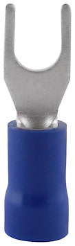 GAFFELKABELSKO, ISOLEREDE, 1,0-2,5 MM², BLÅ, 100 STK/FRP