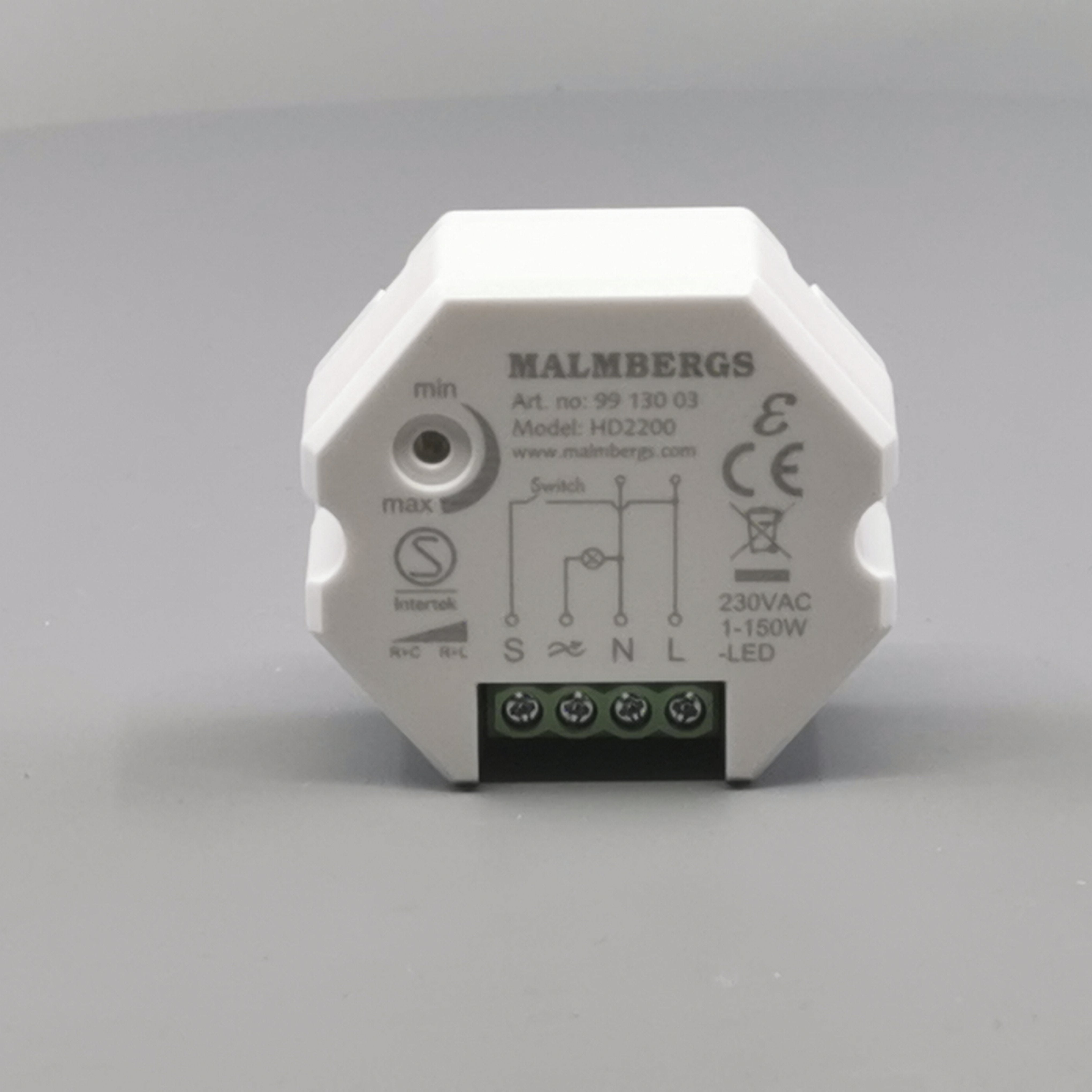 Dæmper 1-100% ved hjælp af fjedertryk