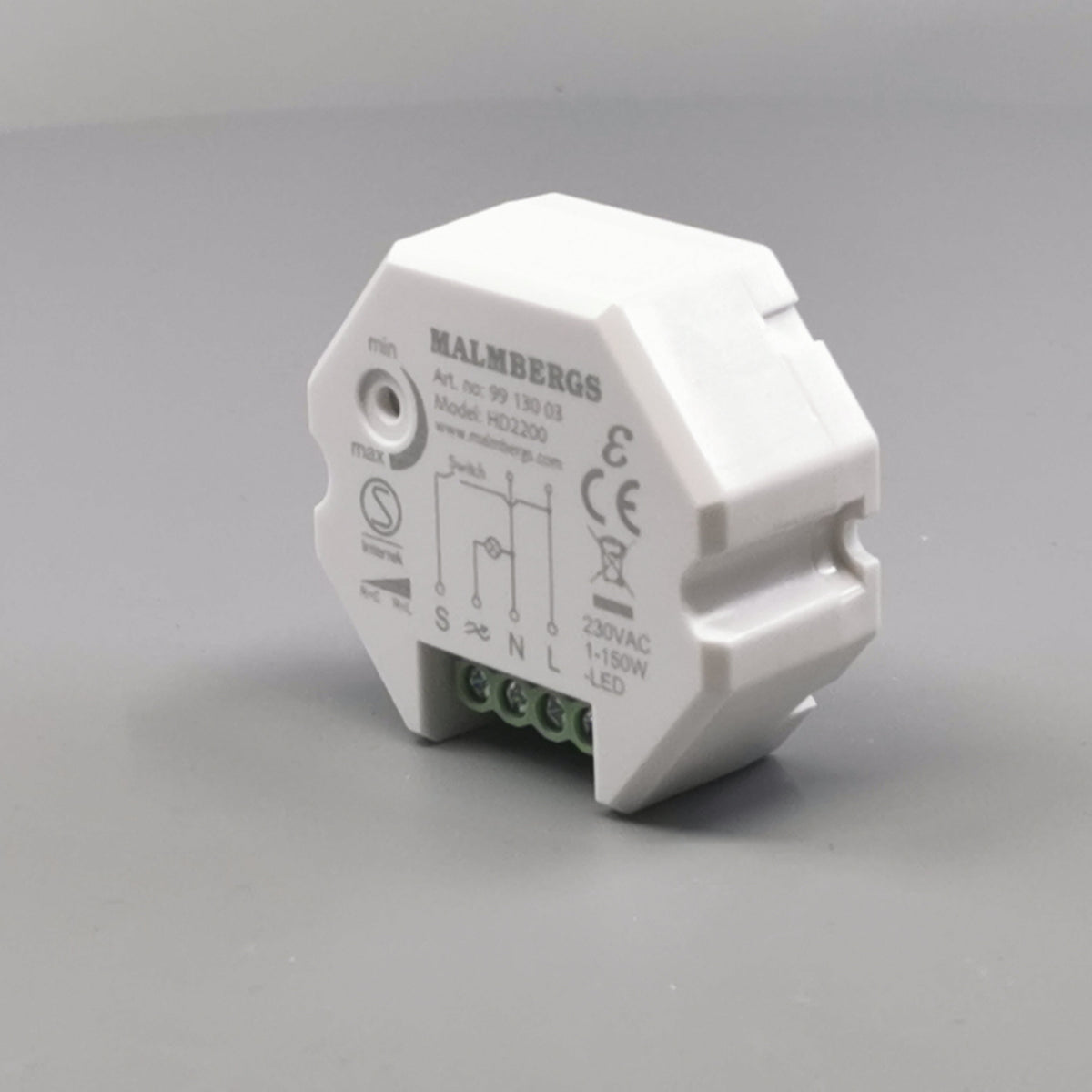 Dæmper 1-100% ved hjælp af fjedertryk (360° frame 4)