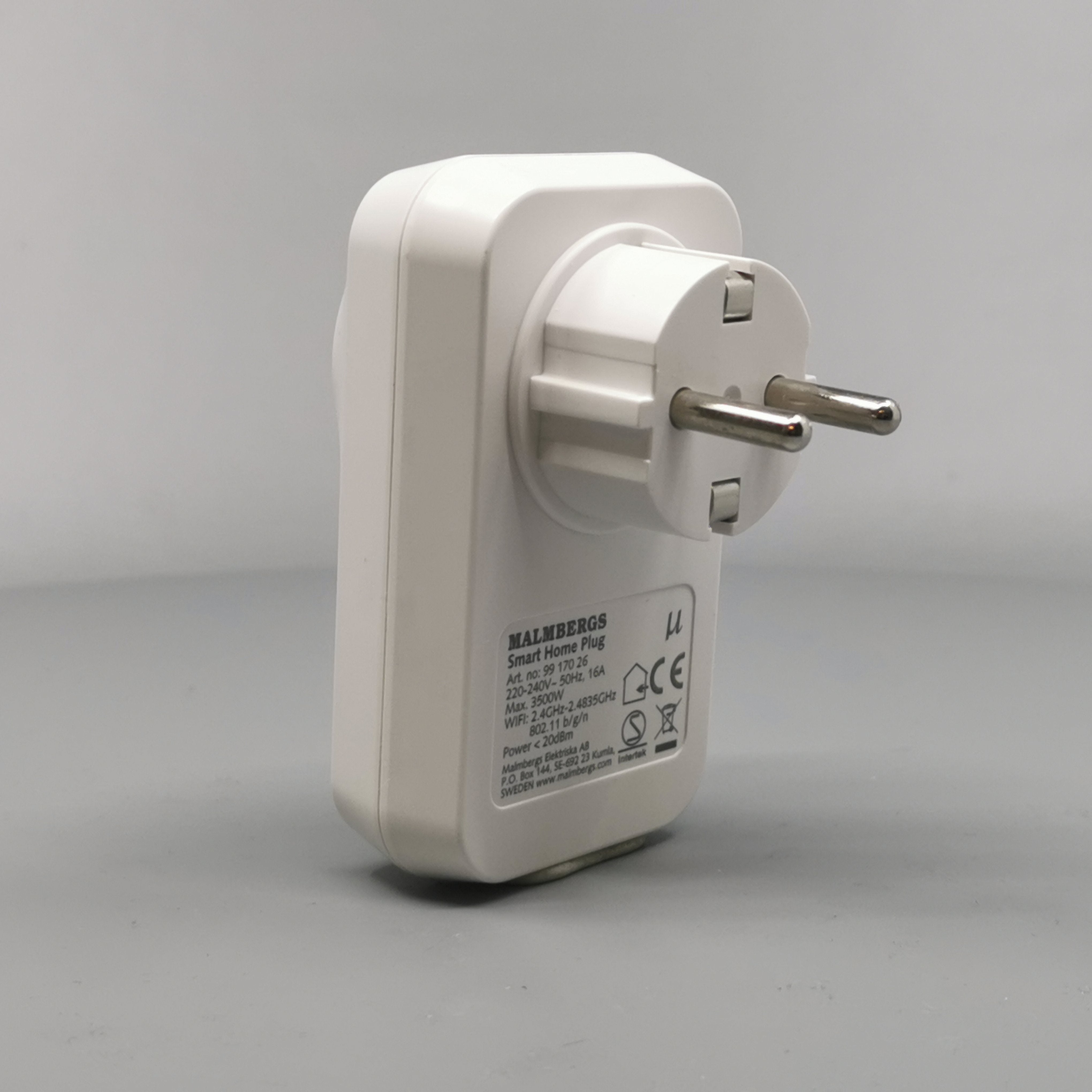 Wi-Fi stikkontakt m. tænd/sluk via smartphone