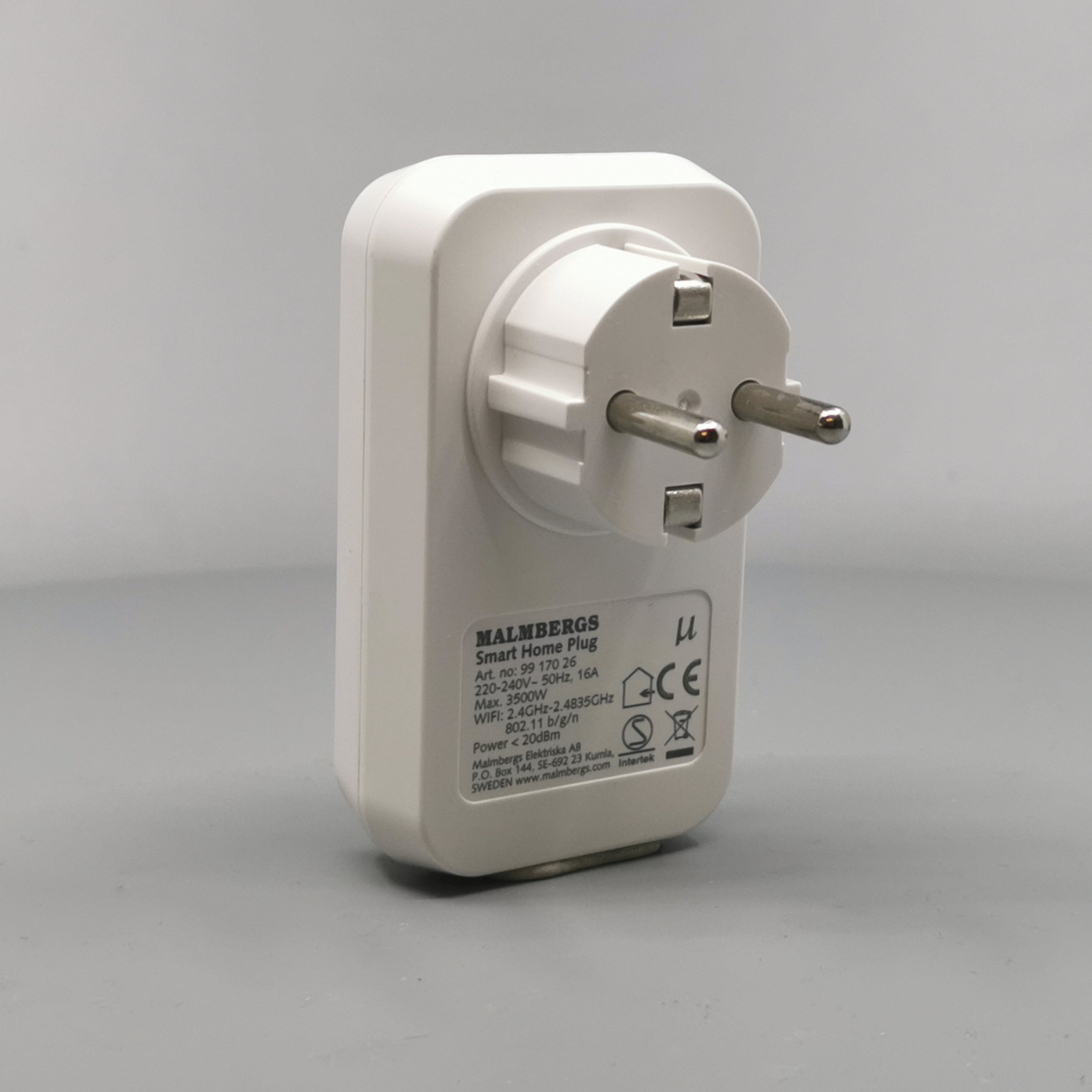 Wi-Fi stikkontakt m. tænd/sluk via smartphone