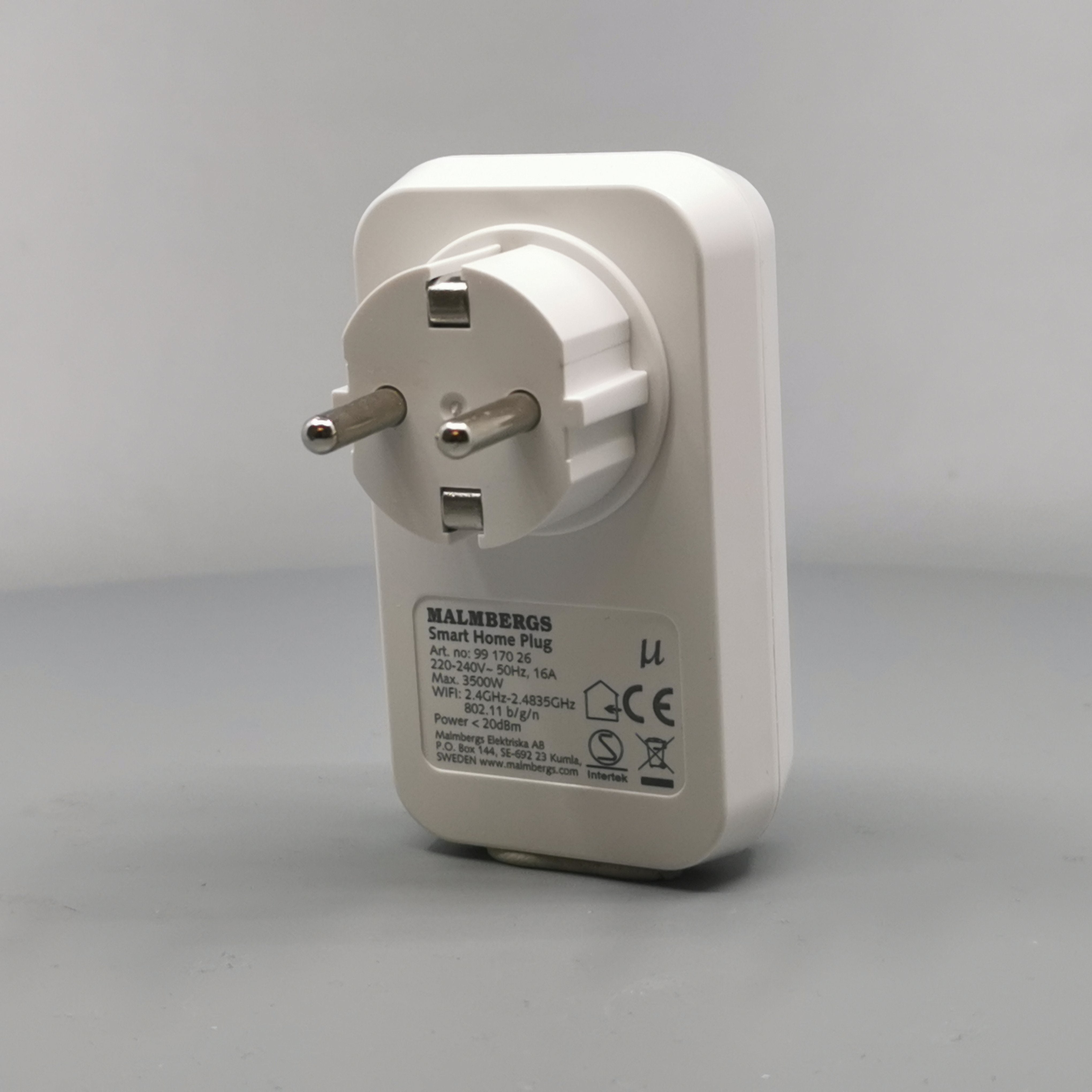 Wi-Fi stikkontakt m. tænd/sluk via smartphone