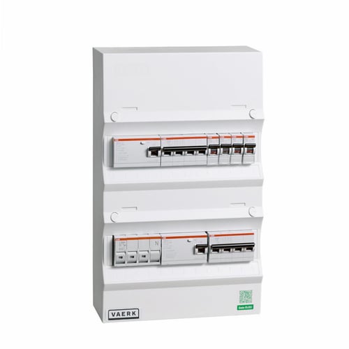 Boligtavle ABB 2 x RCD 2 x kraft 4 x lys + tarif
