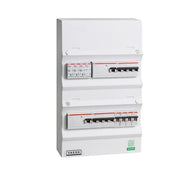 Boligtavle ABB 2 x RCD 2 x kraft 4 x lys + transient