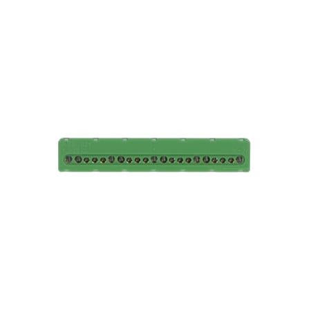 PE terminal med skrue tilslutning, 9x6mm²+12x16mm²
